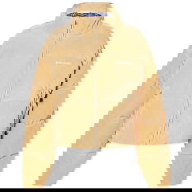 Puhovka Palm Angels Corduroy Cropped Down Jacket Bež | PWED018F23FAB0026101, 0