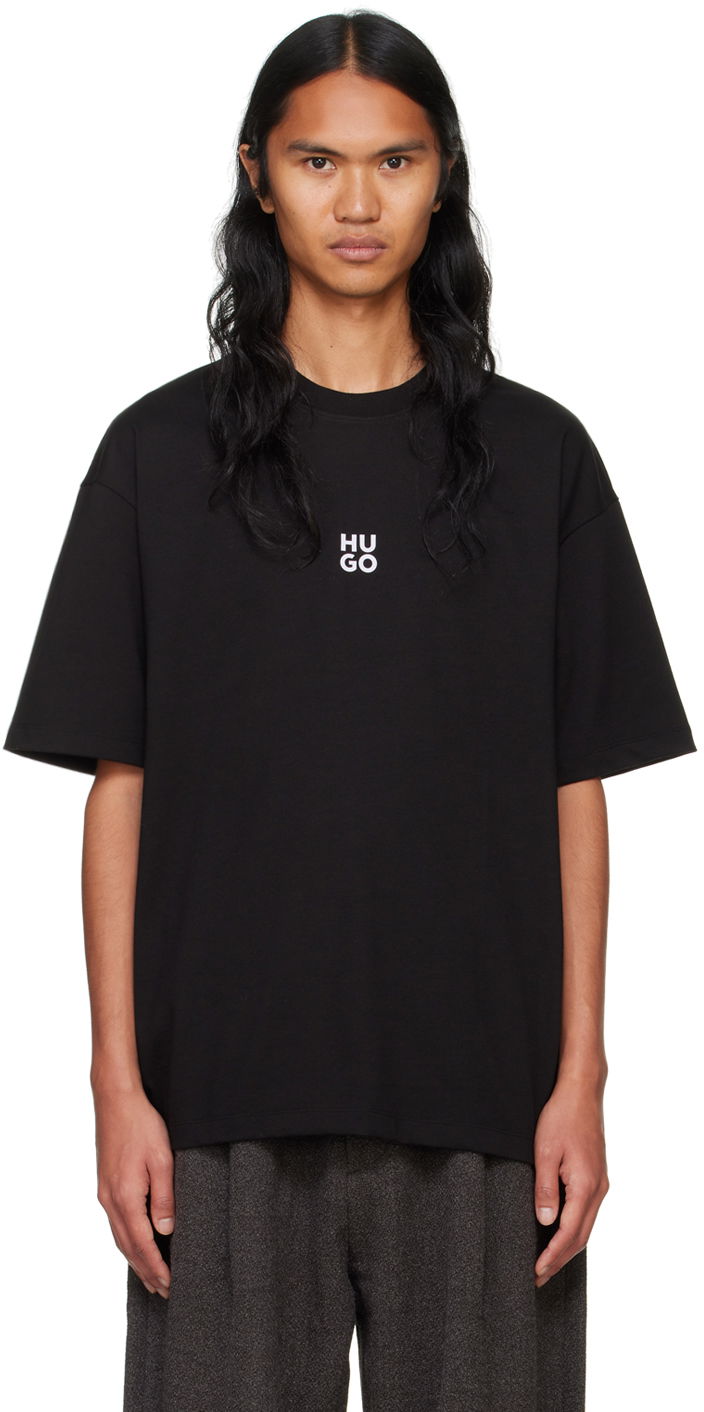 Majica BOSS Logo-Bonded T-shirt Črna | 50521269