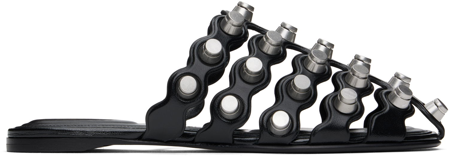 Superge in čevlji Alexander Wang Alexander Wang Rexa Cage Slide Sandals Črna | 30125M014, 0