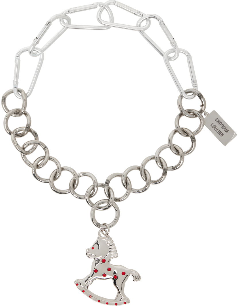 Ogrlica Chopova Lowena Chopova Lowena Rockin' Horse Chain Necklace Kovinski | 6529