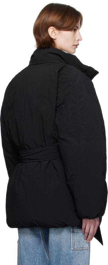 Puhovka Alexander Wang Alexander Wang Dome Logo Patch Down Jacket Črna | 1WC1253280, 2
