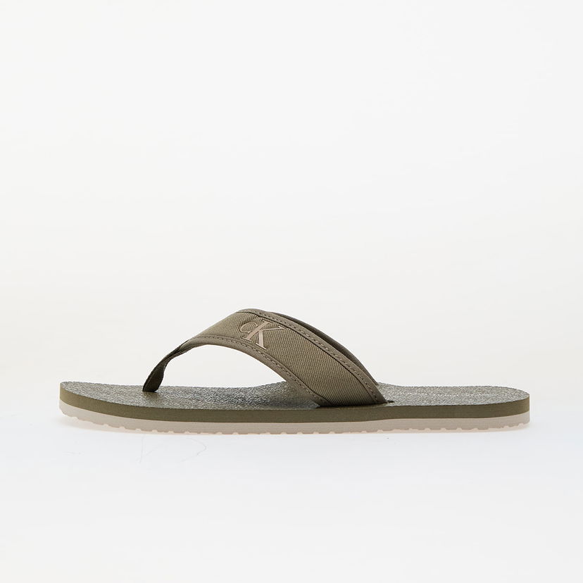 Superge in čevlji CALVIN KLEIN Jeans Thong+ Cv Green Zelena | YM0YM01235 LH9