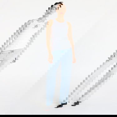 Majica brez rokavov CALVIN KLEIN Calvin Klein Jeans Cotton Rib Tank Top Bela | LV044C219G YAA, 3
