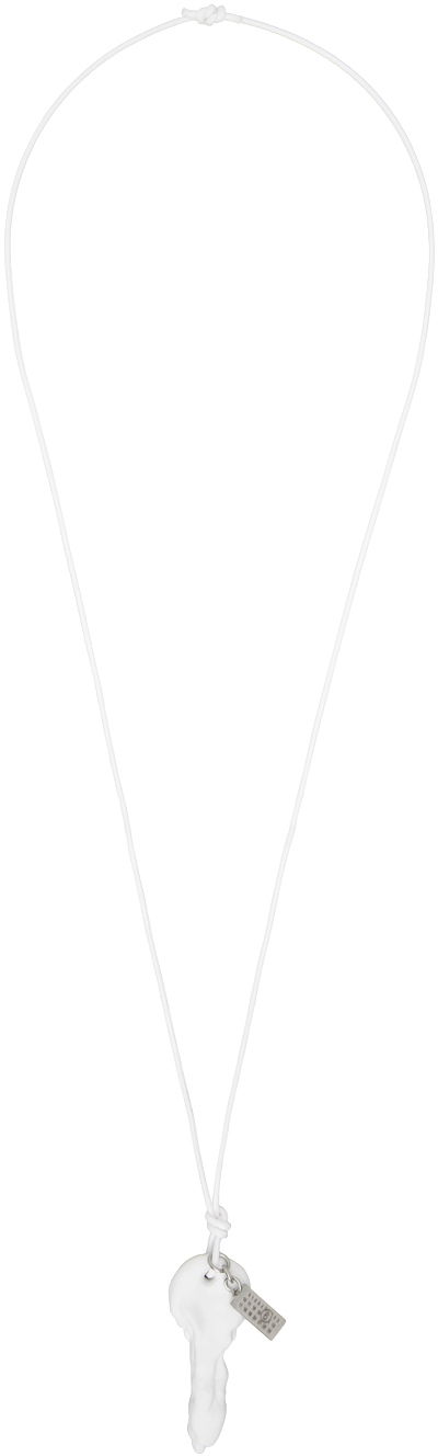 Ogrlica Maison Margiela Waxed Key Necklace Kovinski | SM7UU0069 P7066, 0