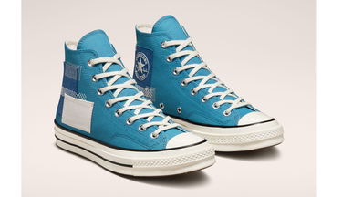 Superge in čevlji Converse Chuck 70 High Patchwork Modra | A00733C, 3