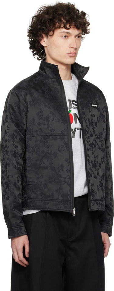 Bomber jakna Coperni Coperni Jacquard Zip-Up Jacket Črna | COPOW39F2033MEN, 1