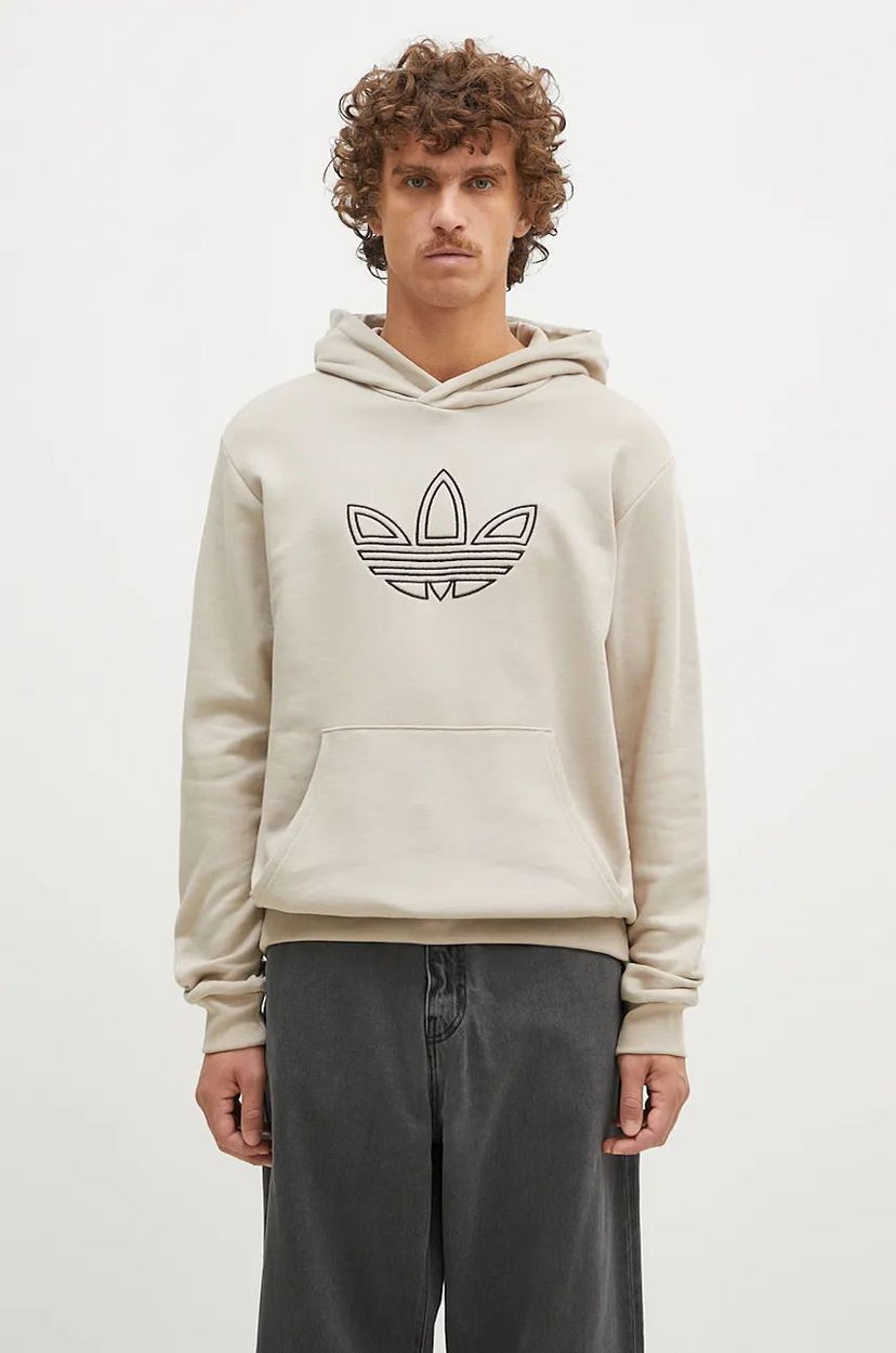 Pulover adidas Originals Hoodie With Print Bež | JJ1505