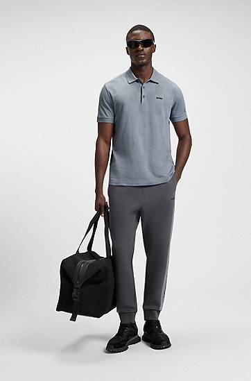 Polo majica BOSS BOSS Jacquard Polo Shirt Modra | 50544170, 1