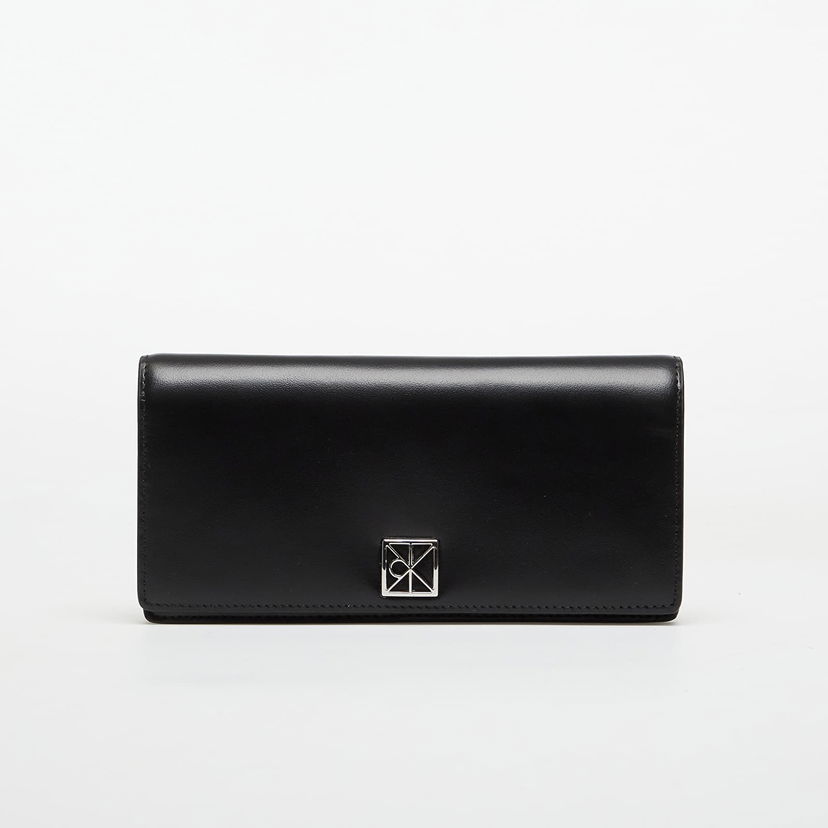Denarnica CALVIN KLEIN Calvin Klein Emblem HW Long Bifold Wallet Črna | LV04F1098G UB1