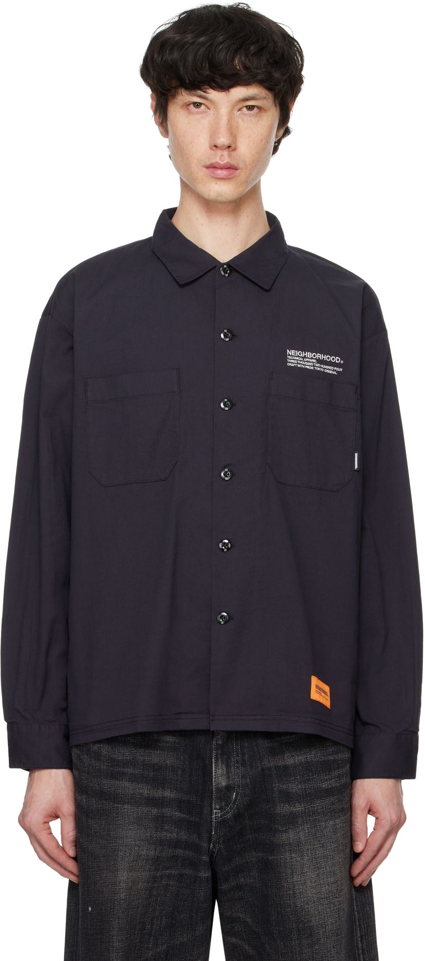 Srajce Neighborhood Cordlane Work Shirt Črna | 242TSNH-SHM09