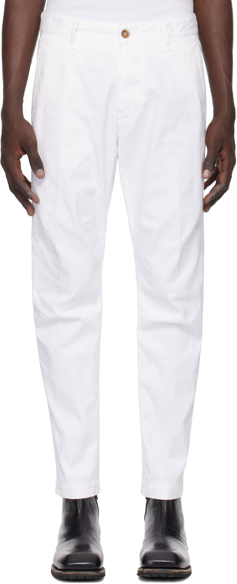 Hlače DSQUARED2 Dsquared2 Chino Trousers Bela | S74KB0819_S39021