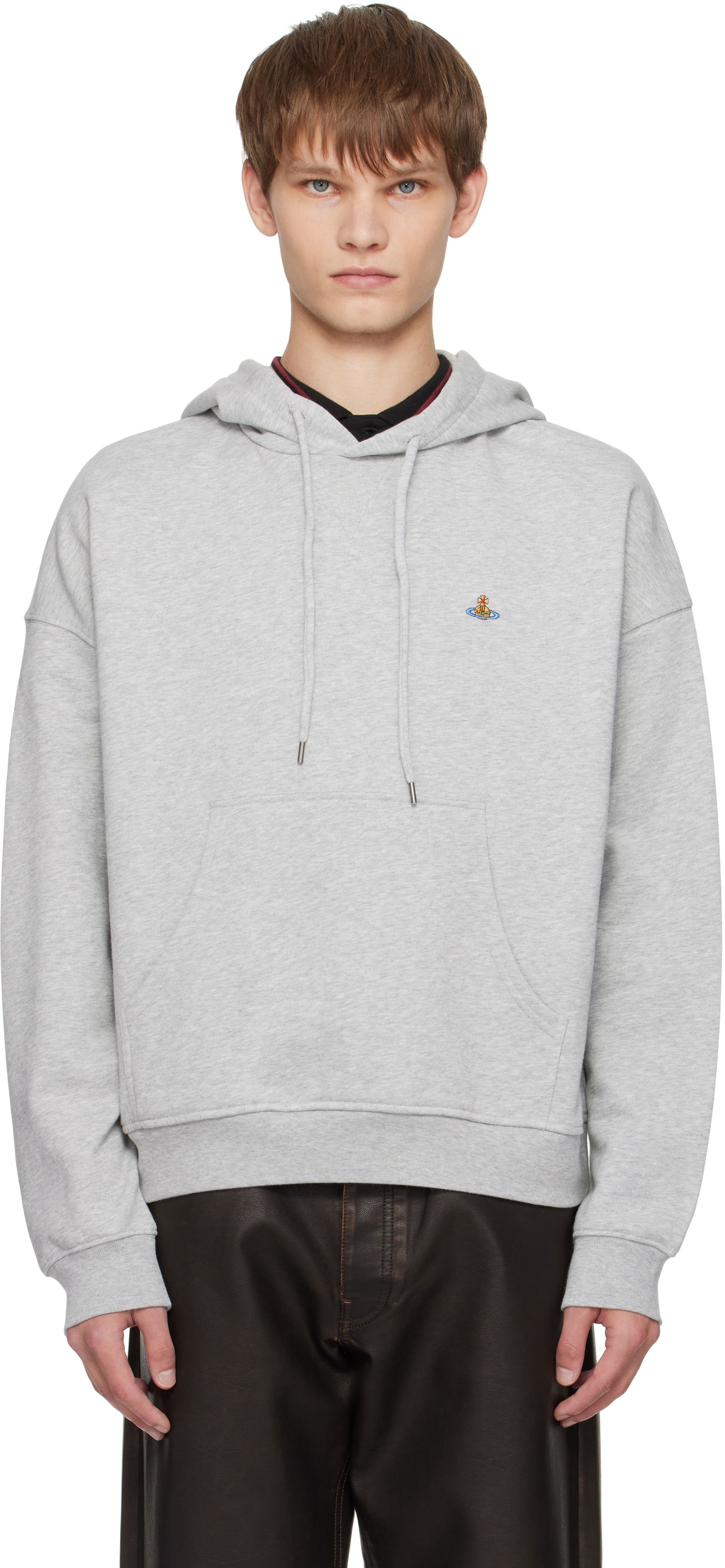 Pulover Vivienne Westwood Vivienne Westwood Ashton Hoodie Siva | 2I01000M-J006O-, 0