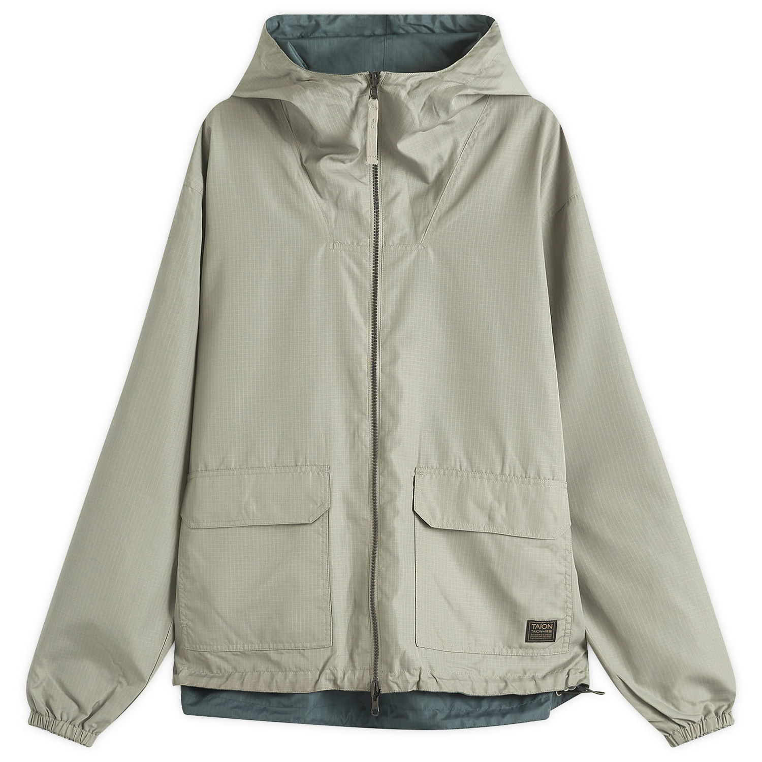 Vetrovka TAION Reversible Parka Jacket with Zip Closure Bež | TAION-R106WZNDML-1-DSG, 0