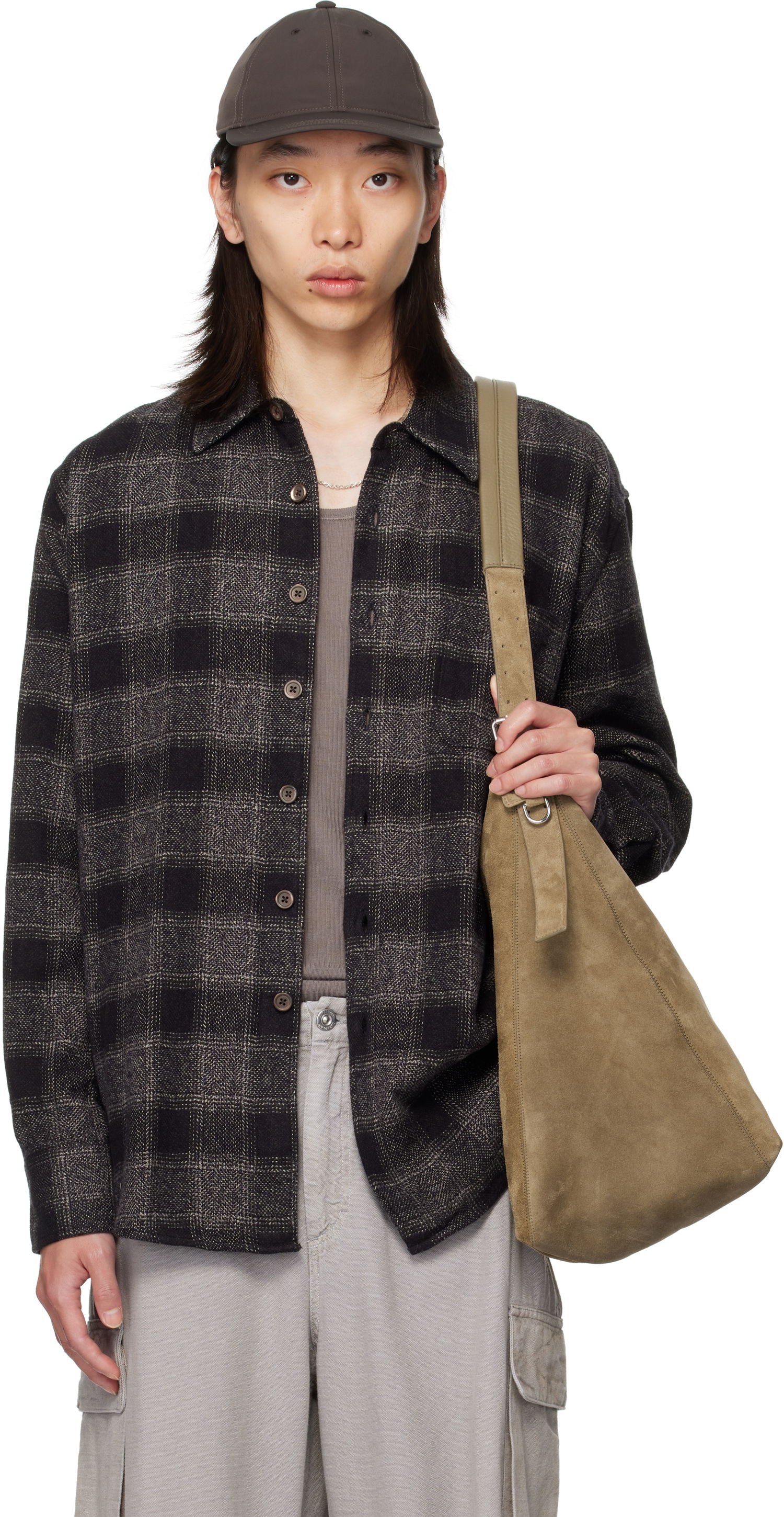 Srajce OUR LEGACY OUR LEGACY Checked Button-Down Shirt Siva | M4252AO, 0