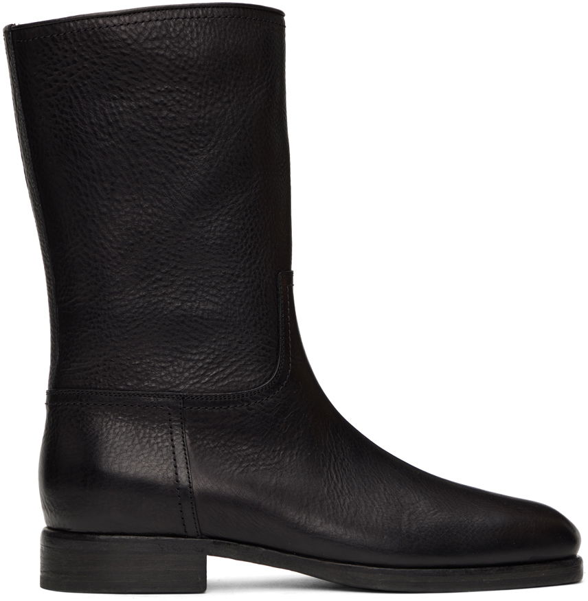 Oblačila The Row The Row Ranger Leather Boots Črna | F1309-L74, 0