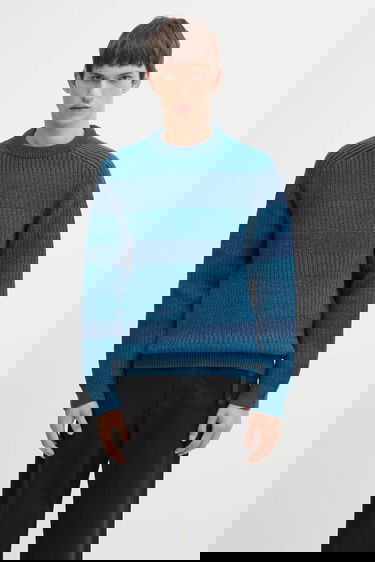 Pleteni pulover Barbour Barbour x Paul Smith Saddle Striped Wool Crewneck Sweater Večbarvna | MKN1696BU91, 0