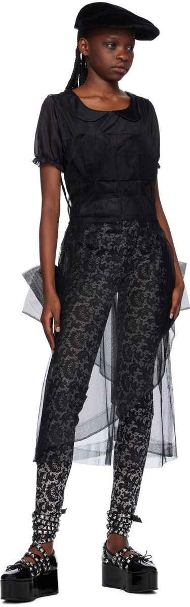 Pajkice Comme des Garçons Comme Des Garçons Printed Leggings Črna | TL-T026-051, 3