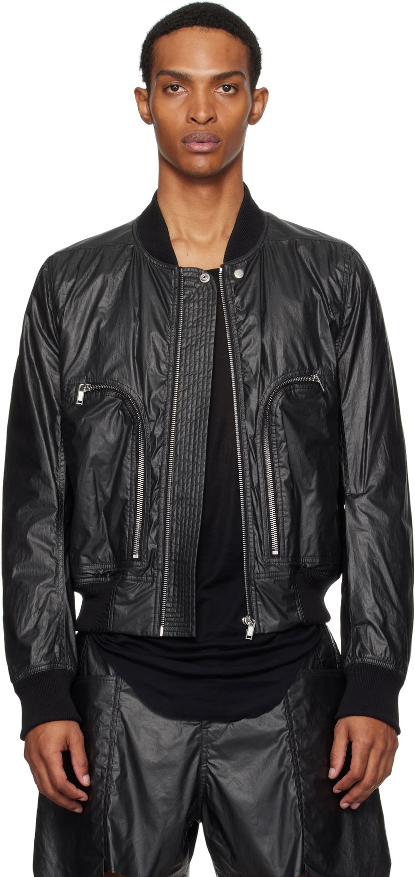Bomber jakna Rick Owens Rick Owens Bauhaus Flight Bomber Jacket Črna | RU02E1749 PCT