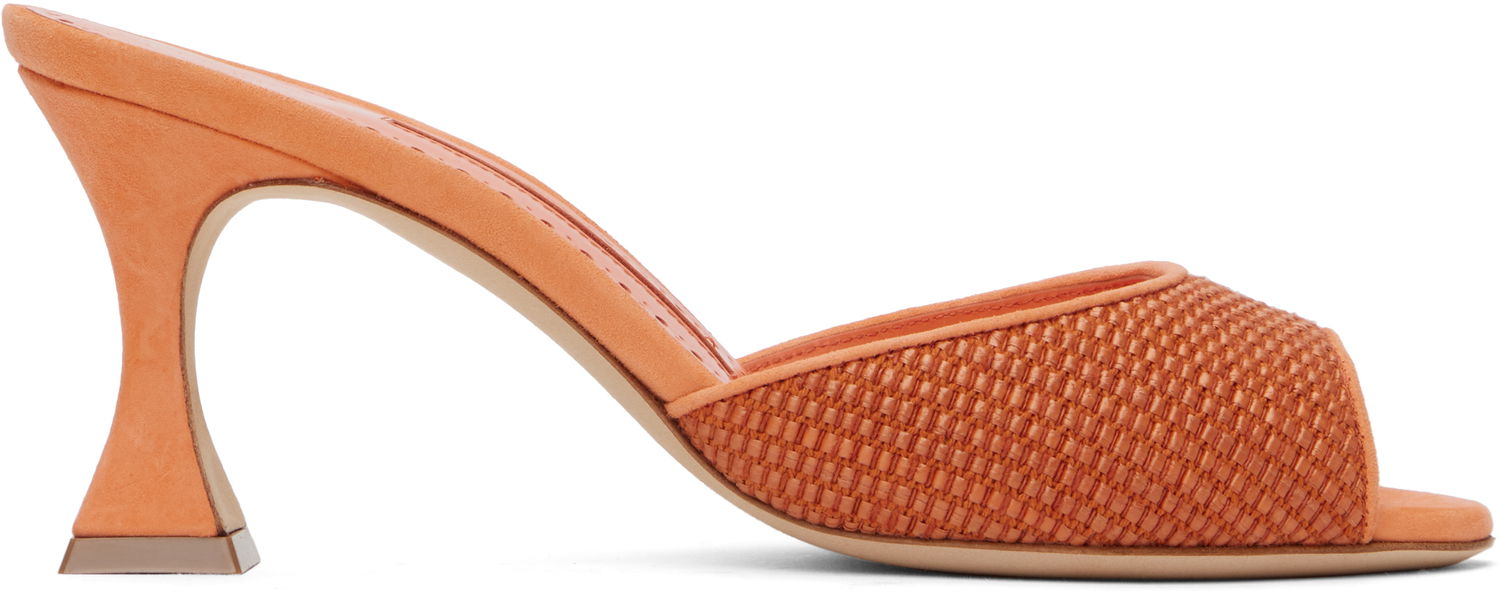 Modni dodatki Manolo Blahnik Manolo Blahnik Jadara Heeled Sandals Oranžna | 424-1982, 0