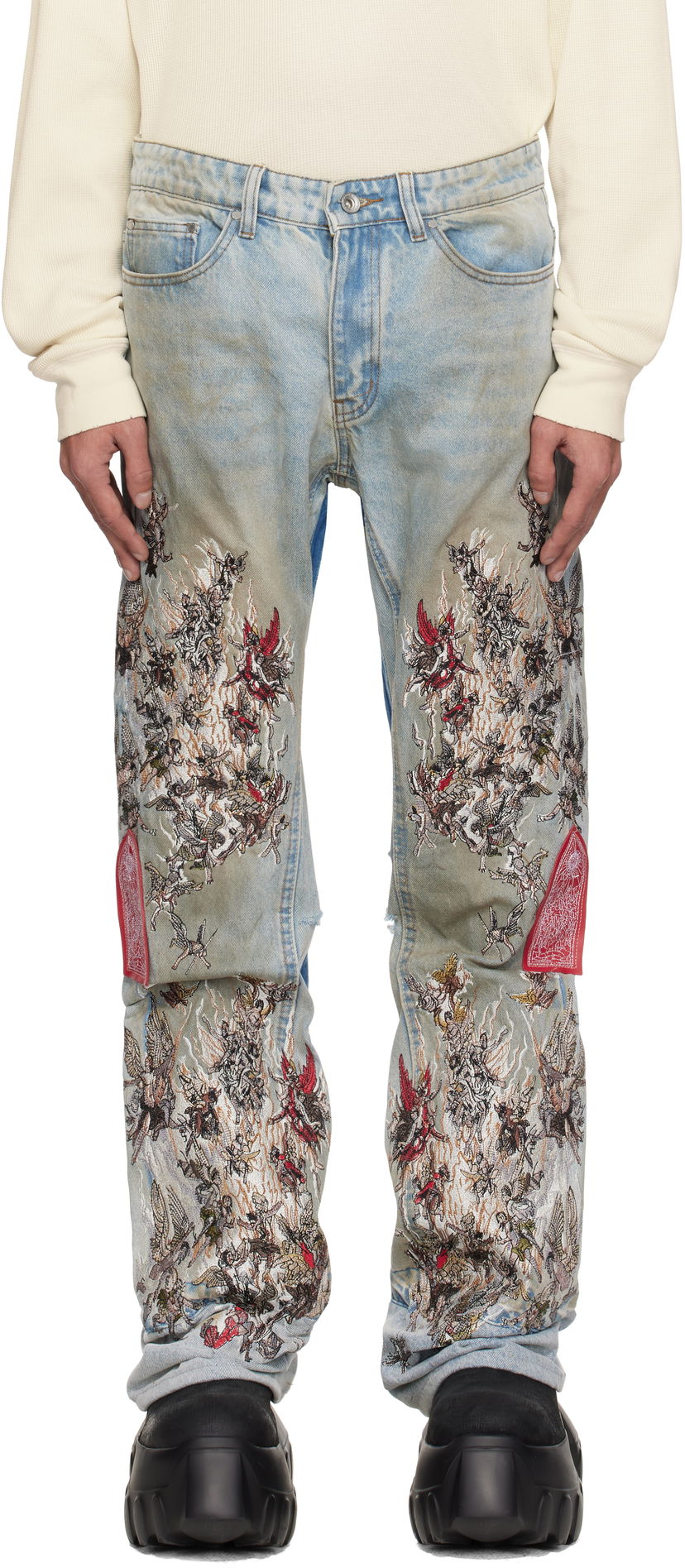 Kavbojke Who Decides War Who Decides War Chaos Jeans Modra | 1120670030SS25