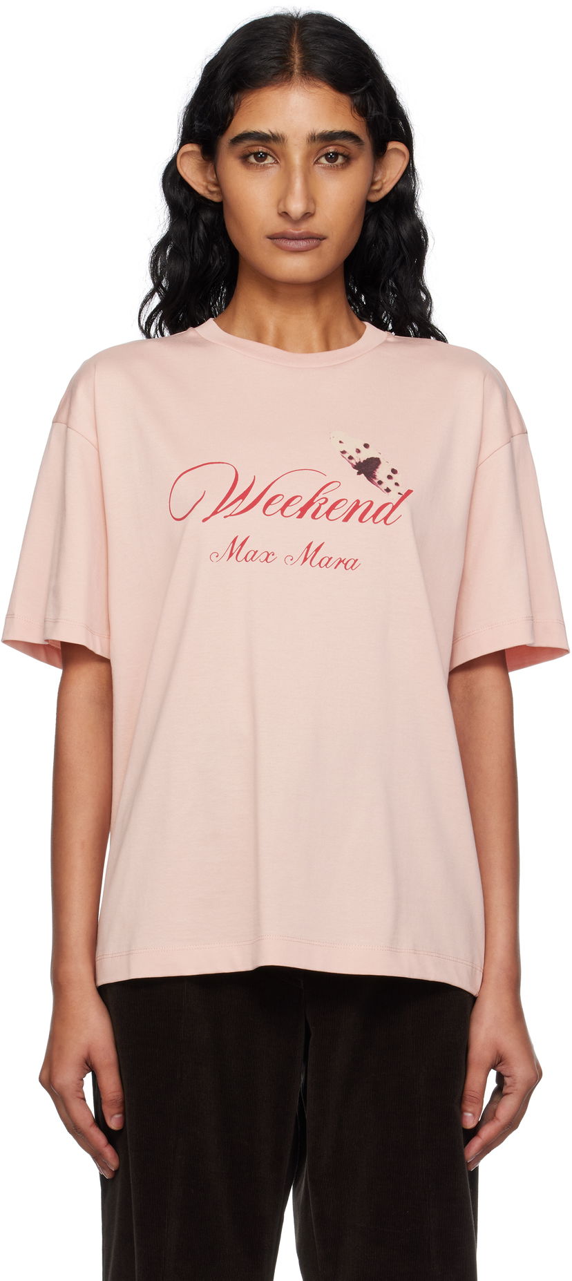 Majica Max Mara Weekend Max Mara Radura T-Shirt Roza | 2515971032600