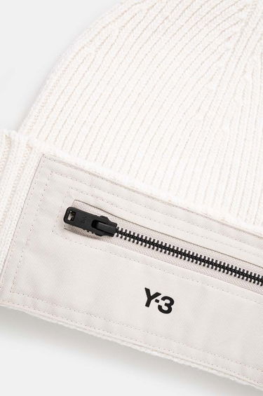 Beanie Y-3 Nylon Patch Beanie Bež | JI9282, 1
