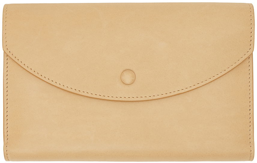 Denarnica The Row Leather Envelope Wallet Bež | W1677-L72, 0