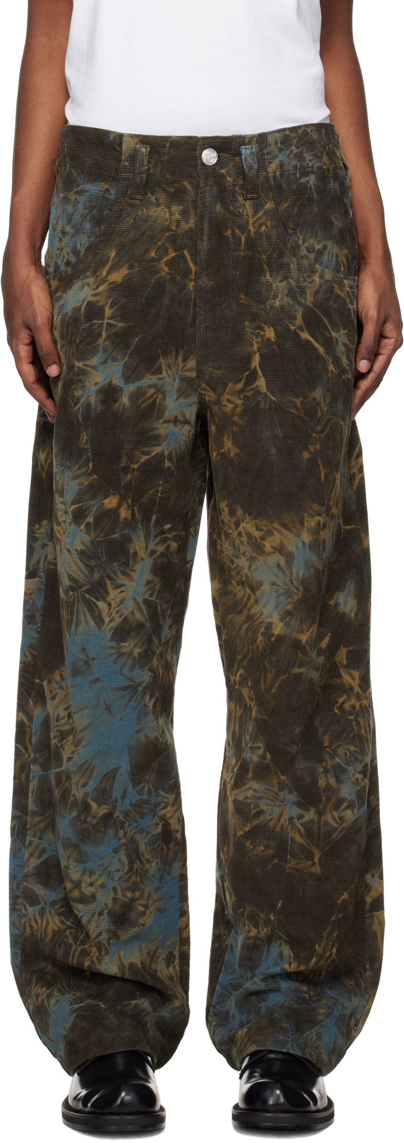 Hlače Bluemarble BLUEMARBLE Nebula Tie-Dye Corduroy Trousers Večbarvna | PA41 CD02B24 GRE