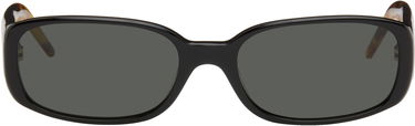 Sončna očala Casablanca Slim Square-Frame Tortoiseshell Temples Črna | EW-078-01, 0