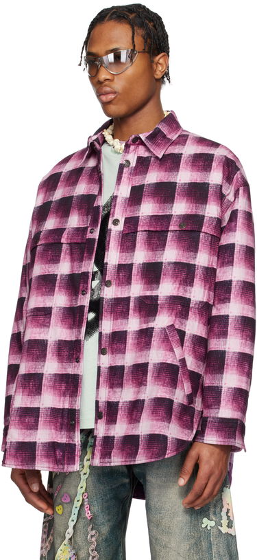 Srajce Acne Studios Acne Studios Check Button-Up Shirt Roza | B90814-, 3