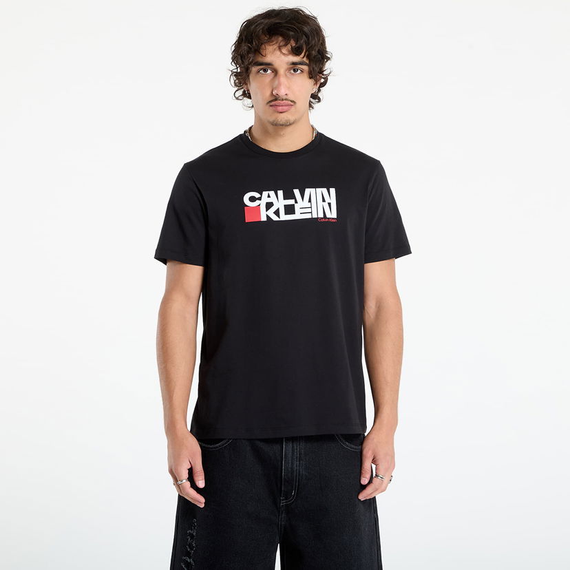 Majica CALVIN KLEIN Calvin Klein Jeans Redbox Graphic Tee Črna | LV04RD814G UB1