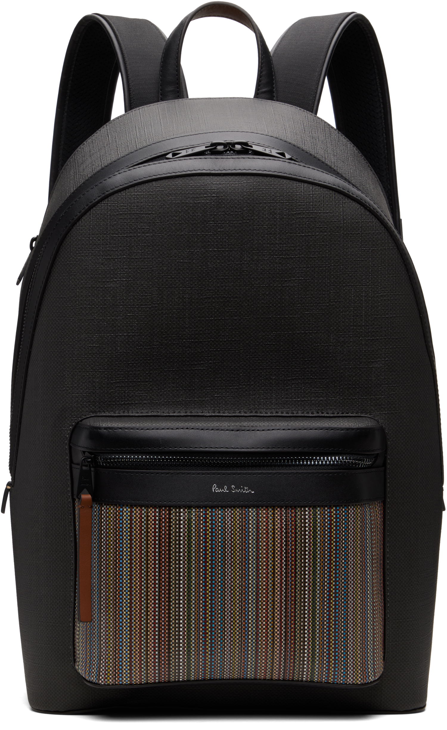 Nahrbtnik Paul Smith Paul Smith Coated Canvas Signature Stripe Pocket Backpack Črna | M1A-8102-PCOATC-PR, 0