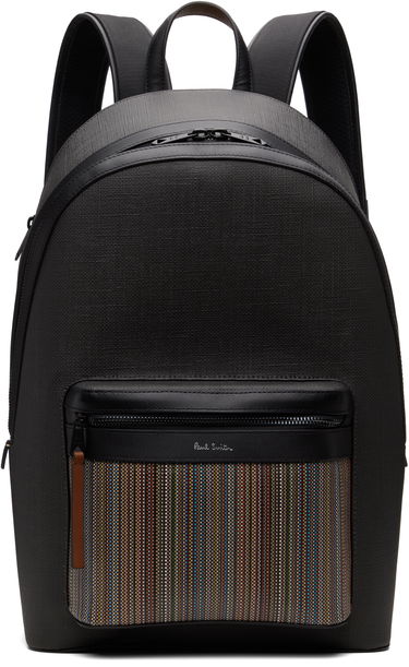 Nahrbtnik Paul Smith Paul Smith Coated Canvas Signature Stripe Pocket Backpack Črna | M1A-8102-PCOATC-PR, 0