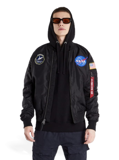 Bomber jakna Alpha Industries Bomber MA-1 TT NASA Reversible II Črna | 186101-03