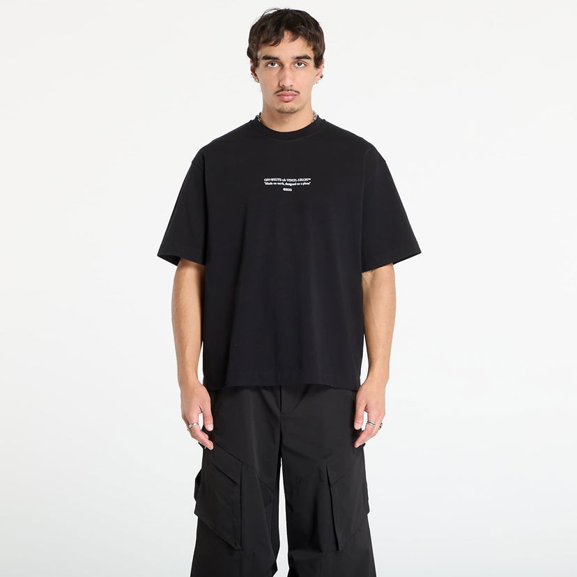 Majica Off-White Off-White Statement Skate Short Sleeve T-Shirt Črna | OMAA120F25JER0111001