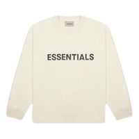 Essentials 3D Silicon Applique Boxy Long Sleeve Tee