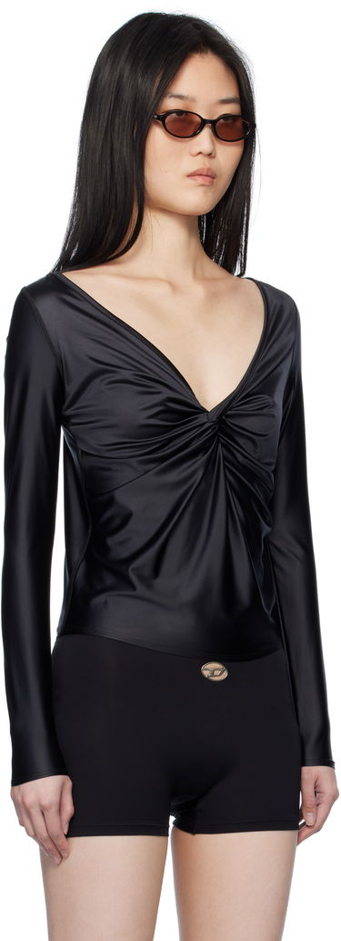 Majica Diesel Diesel T-Knot Twist-Front Long Sleeve Top Črna | A17672 0PKAT, 1