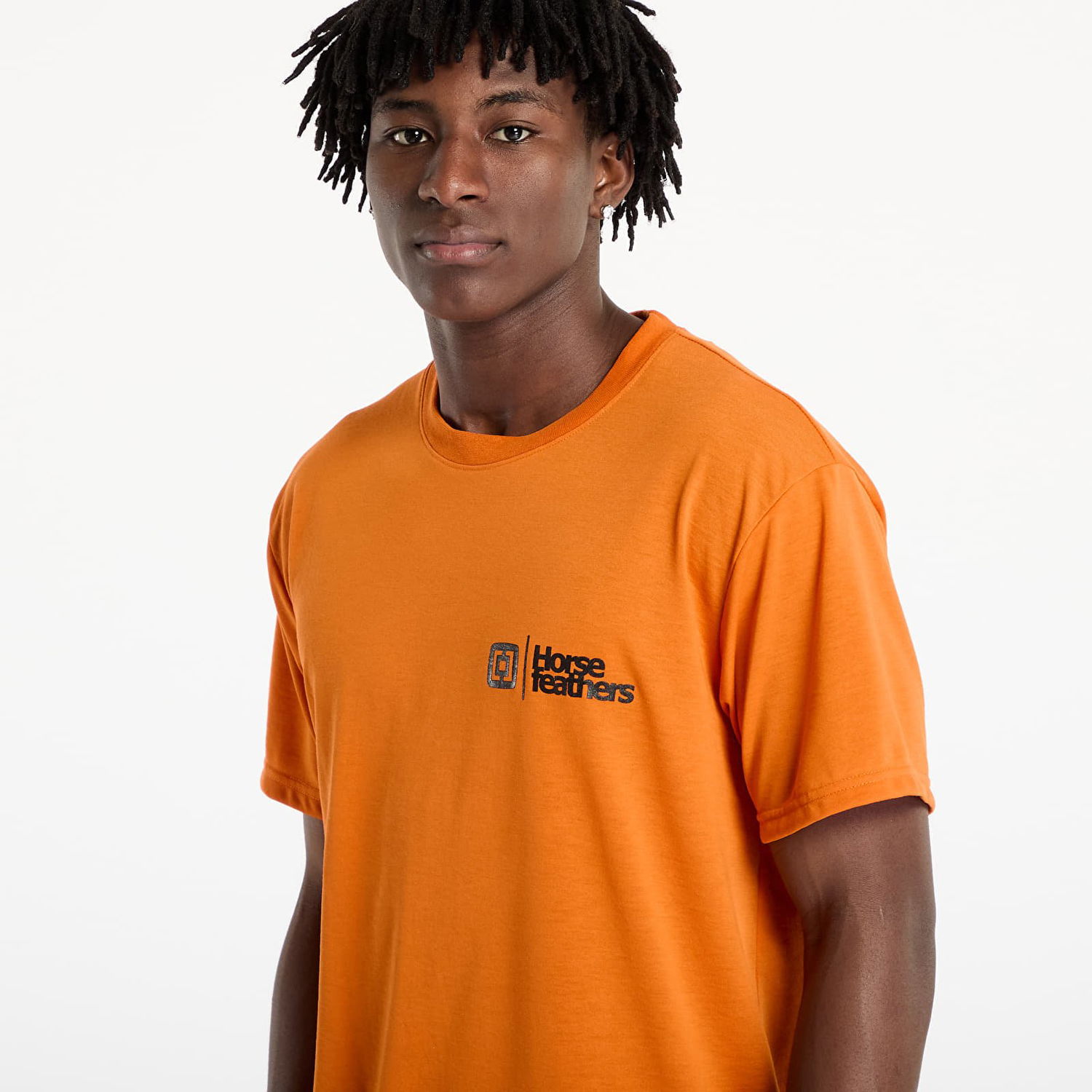 Majica Horsefeathers Horsefeathers Rooter Tech Tee Oranžna | SM1247J, 1