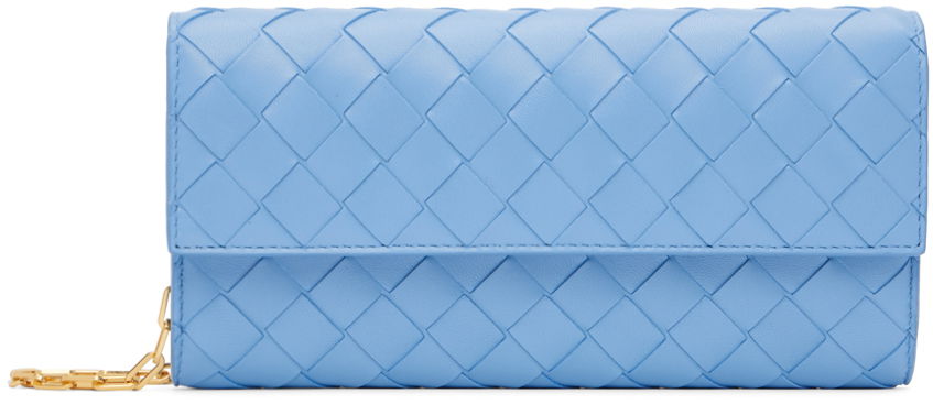Denarnica Bottega Veneta Chain Wallet Modra | 741892 VCPP3, 0