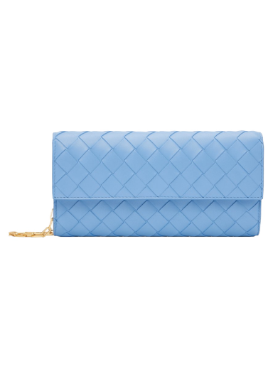 Denarnica Bottega Veneta Chain Wallet Modra | 741892 VCPP3