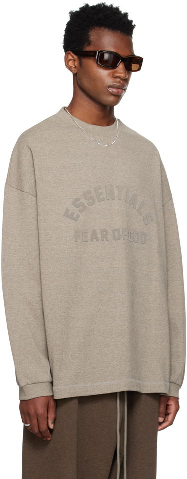 Majica Fear of God Core Collection Heavy L/S Tee Heather Grey Siva | 125SU242011F, 1