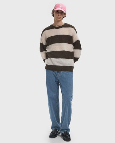 Pleteni pulover CLOSED Striped Crewneck Sweater Rjava | C86338-98F-ST-765, 1