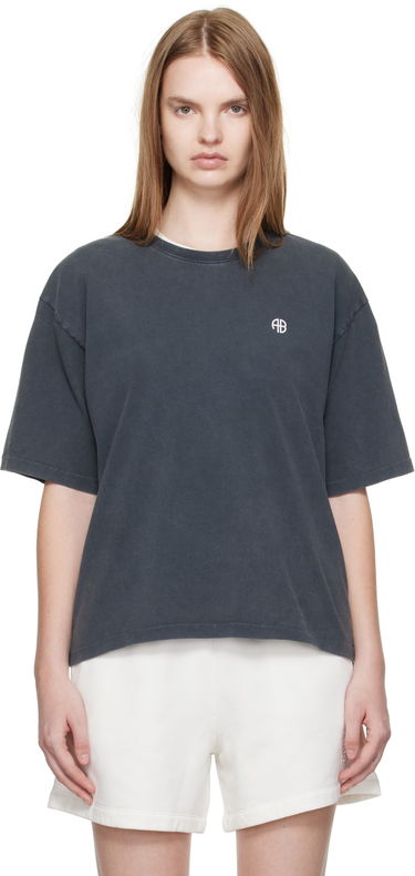 Majica Anine Bing Anine Bing Rudy Empowerment T-Shirt Siva | A-08-11068-WBL1, 0