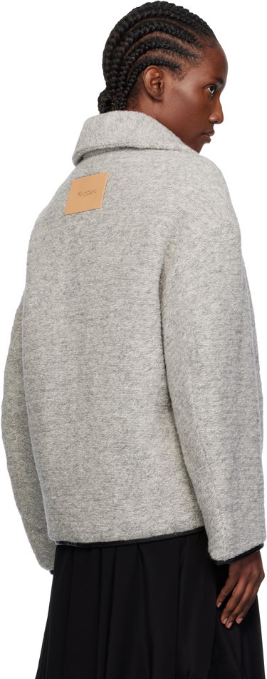Jakna JW Anderson JW Anderson Contrast Trim Casual Jacket Siva | JK0412-PG1820, 2