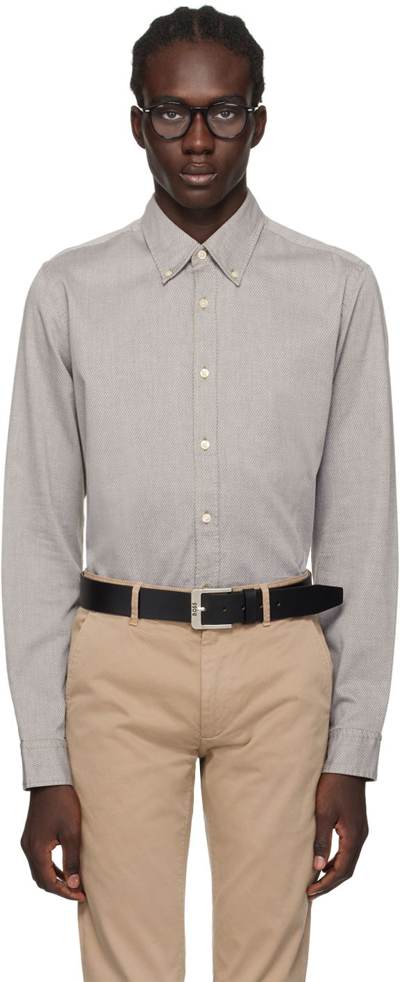 Srajce BOSS Button-Down Shirt "Khaki" Siva | 50505389