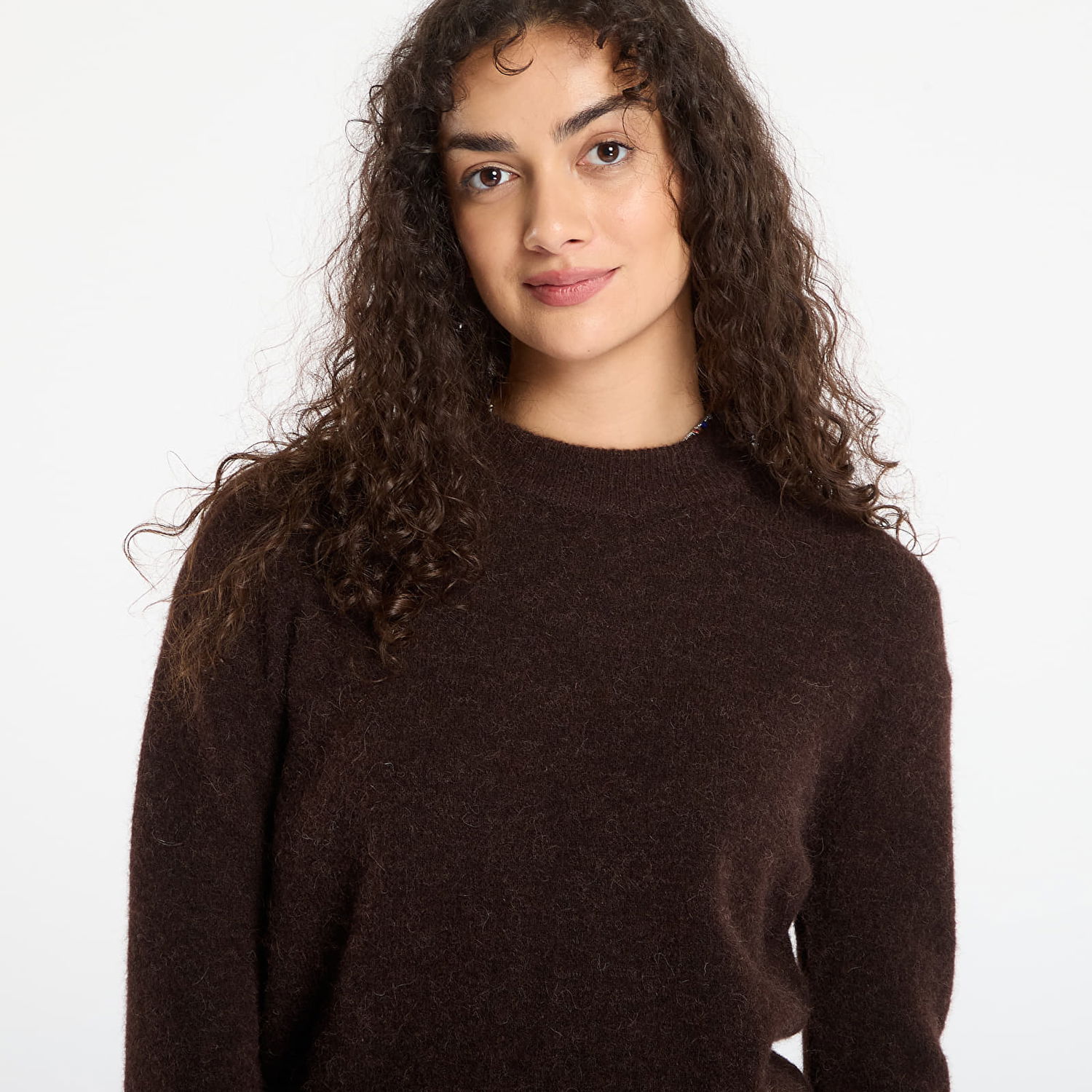 Pleteni pulover Samsoe Samsoe Sweater Anour O-N Rjava | F18422025_191111TCX, 1