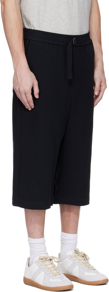 Kratke hlače AMI AMI Paris Elasticated Shorts Bež | HSO310.CO0106, 4