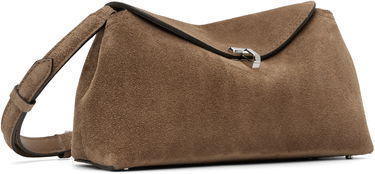 Torbica TOTEME Totême T-Lock Suede Clutch Rjava | 241-WAL944-LE0004, 1