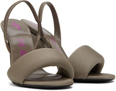 Modni dodatki The Attico Attico Rem Heeled Slingback Sandals Siva | 237WS522 PA45, 3