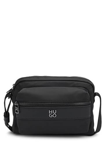 Torba za čez ramo BOSS HUGO Twill Crossbody Bag Črna | 50547390